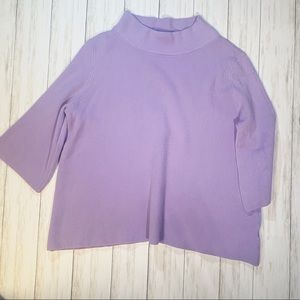 Fate Mock Neck Bell sleeve Sweater